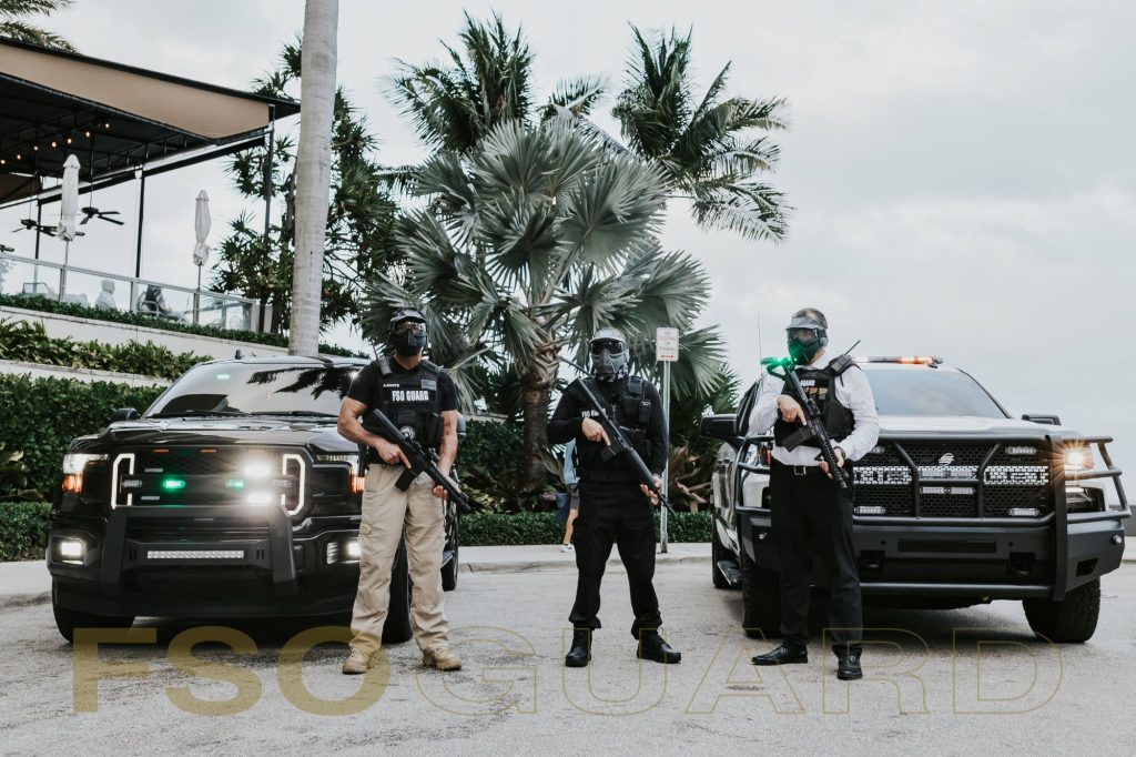 FSO Guard officers securing a residential property in Miami