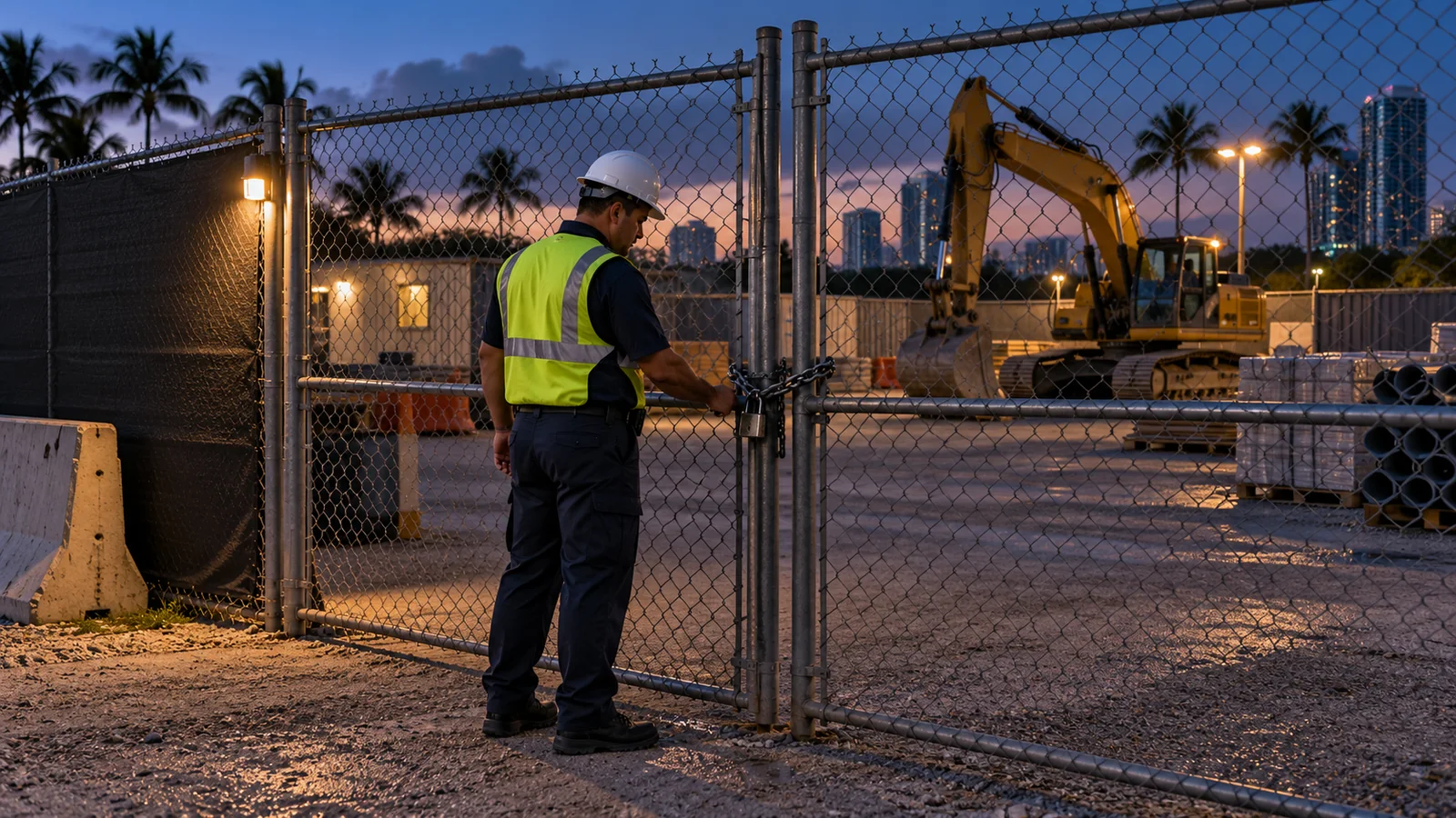 Construction Site Security Checklist for Nights and Weekends