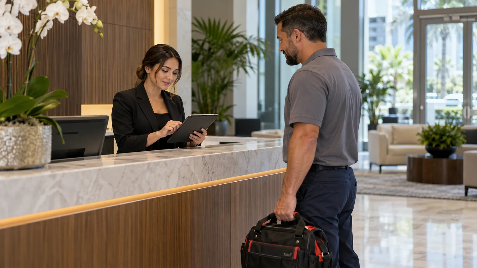 Contractor Access Control: From Approved Work Order to Check-Out